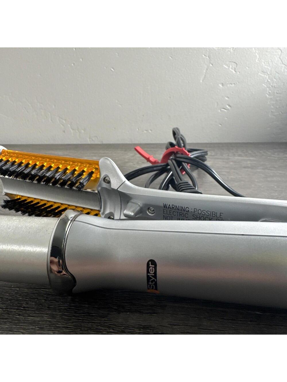 InStyler Rotating Curling Iron (IS1001) 1.25" Gray Orange Tested Works - Picture 5 of 6